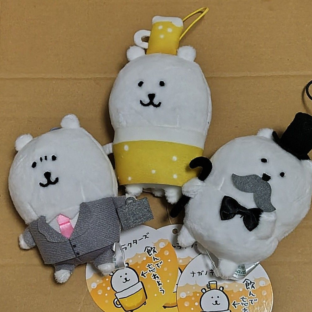 JOKEBEAR ナガノキャラクターズ 大人なマスコット 一套3隻