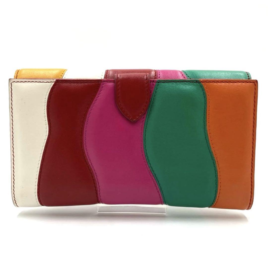 Salvatore Ferragamo 多色長款錢包 Rainbow Gancini Made in Italy 全新價$6,800