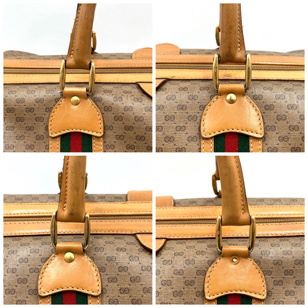 GUCCI 波士頓包 Sherry Line 皮夾 旅行包 皮革 PVC GUCCI品牌頁面 Made in Italy 全新價$33,800