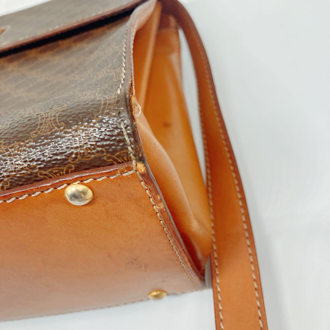 セリーヌ CELINE マカダム ハンドバッグ 2way ショルダーバッグ ターンロック22,000日元