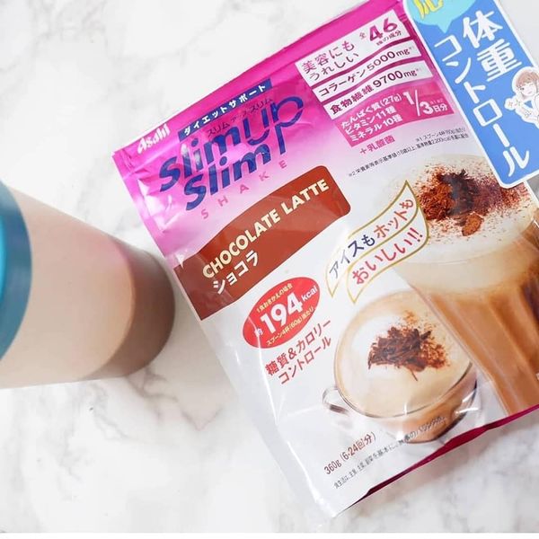 日本Asahi Slim up Slim朱古力膠原蛋白瘦身代餐 (360g) 預訂需時2周
