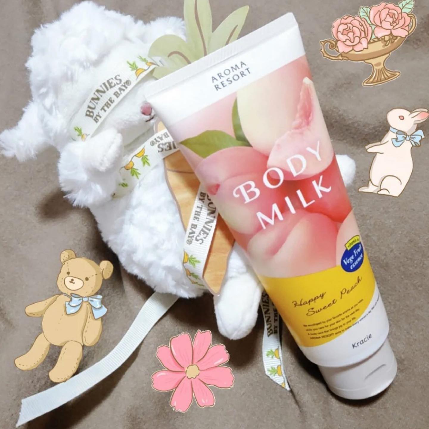 Kraice 蜜桃香味保濕身體乳液 (日版)