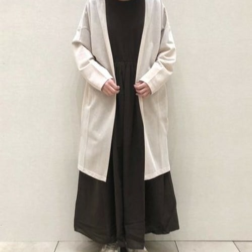 Samansa Mos2 blue 淺米色禮帽開衫