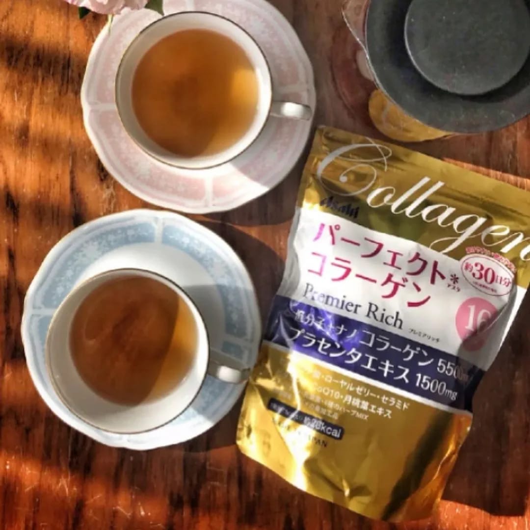 金色加強版 昂貴5500mg 配合23種抗衰老成份 + 胎盤素 + 美白精華 Premier Rich 膠原蛋白粉 228g 網站特價