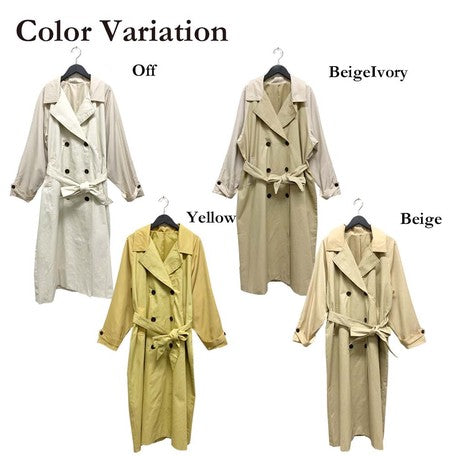 Twill Color Trench Coat 斜紋彩色風衣 RUMOR