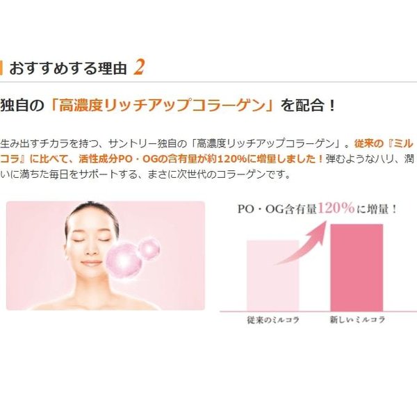 Milcolla SUNTORY 高濃度豐富膠原蛋白 30包/約30日分 訂貨要14天