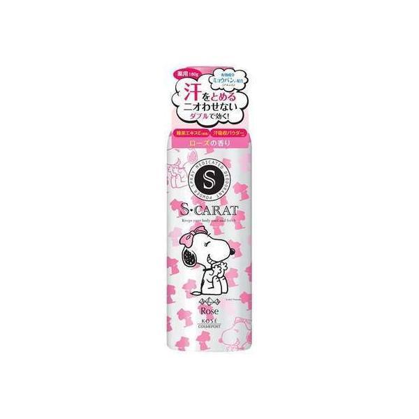 エスカラット Snoopy Cool 止汗 玫瑰香味 薬用デオドラントパウダースプレー ピュアシャボン 970 円+ 送料655円
