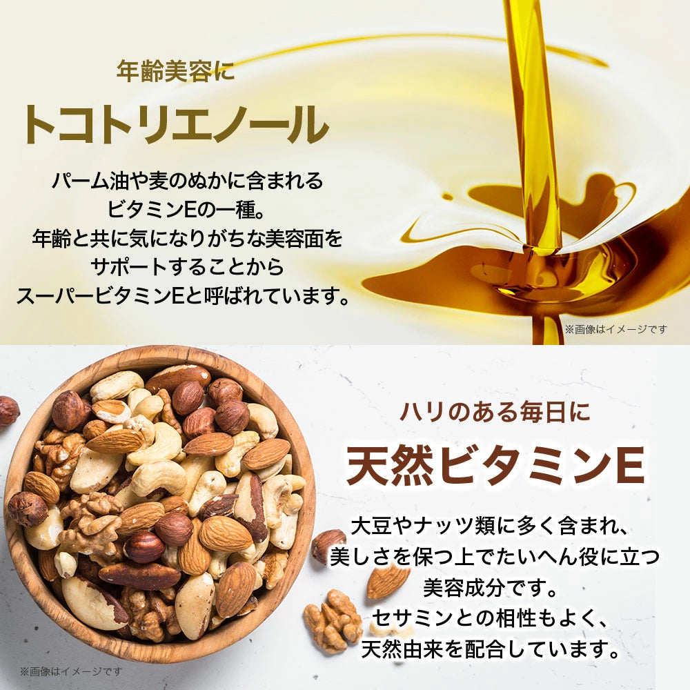 芝麻明EX 保證日本直送 SUNTORY 保證日本公式版 三得利官方 Sesamin EX Sesame Oryza Plus 芝麻素維生素 E 補充劑補充品 90 粒/約 30 天