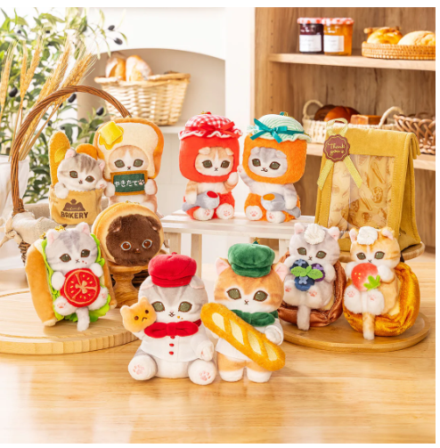 Mofusand Mofu-mofu 烘焙坊 果醬貓吊飾（草莓）