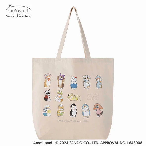 mofusand x Sanrio 袋 2　本体：約H400×W360×D120mm 預訂2星期