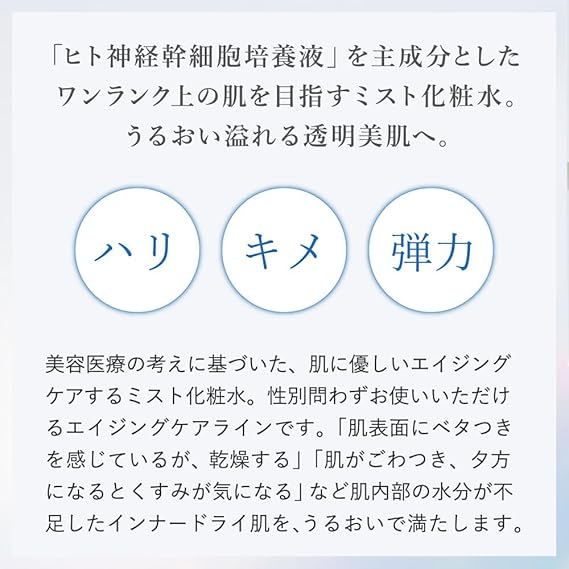 RENATUS 霧感類神經細胞培養基保濕爽膚水  [店長大推] 蘊含勝肽和人類神經幹細胞培養液，抗衰老護理