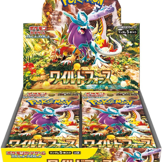 Pokemon TCG 日版 朱與紫 SV5K 補充包「ワイルドフォース」原盒有膜