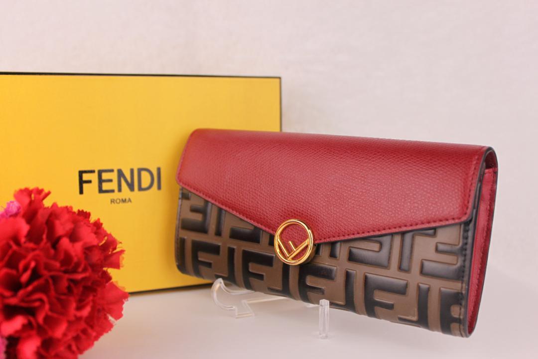 美品★希少FENDI フェンディ レディース ズッカ柄 エフイズ 長財布 38,980日元