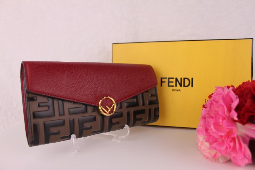 美品★希少FENDI フェンディ レディース ズッカ柄 エフイズ 長財布 38,980日元