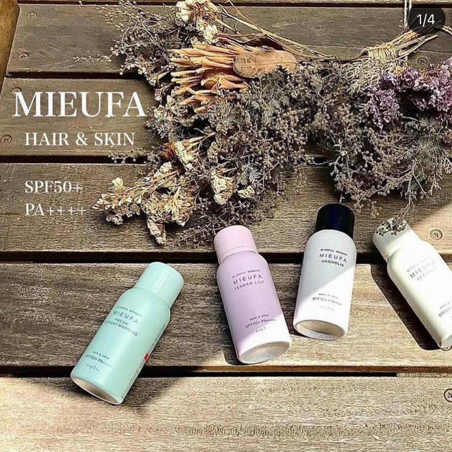 日本Mieufa Hair and Skin 防曬香水噴霧 SPF 50 PA+++|防曬|止汗|香味|除臭|護髮|保濕