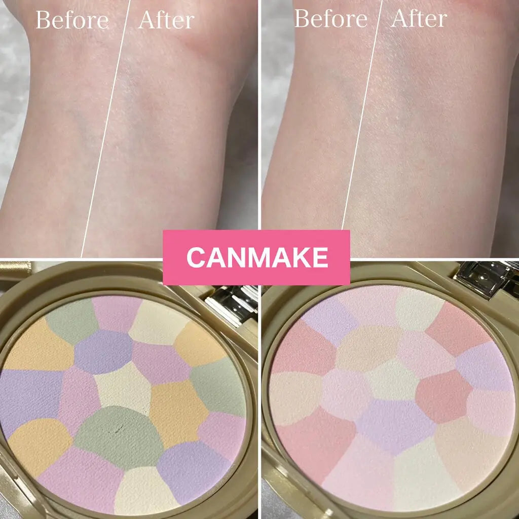 CANMAKE（キャンメイク） Canmake 透亮美肌蜜粉餅潤色版 水光肌粉餅 單獨使用時只需潔面產品即可卸除