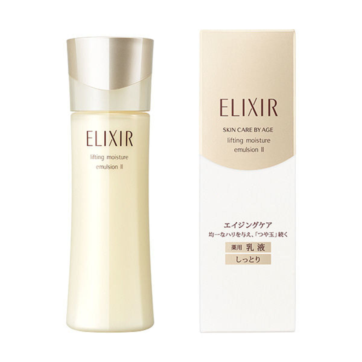 Shiseido - ELIXIR怡麗絲爾 彈潤系列 膠原保濕乳液 130ml (Ⅱ:滋潤型) - 東京雜貨店 Chocodream_JP