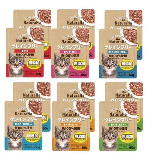 キャットフード ウェット パウチ 無添加貓零食（各2袋×6種類）